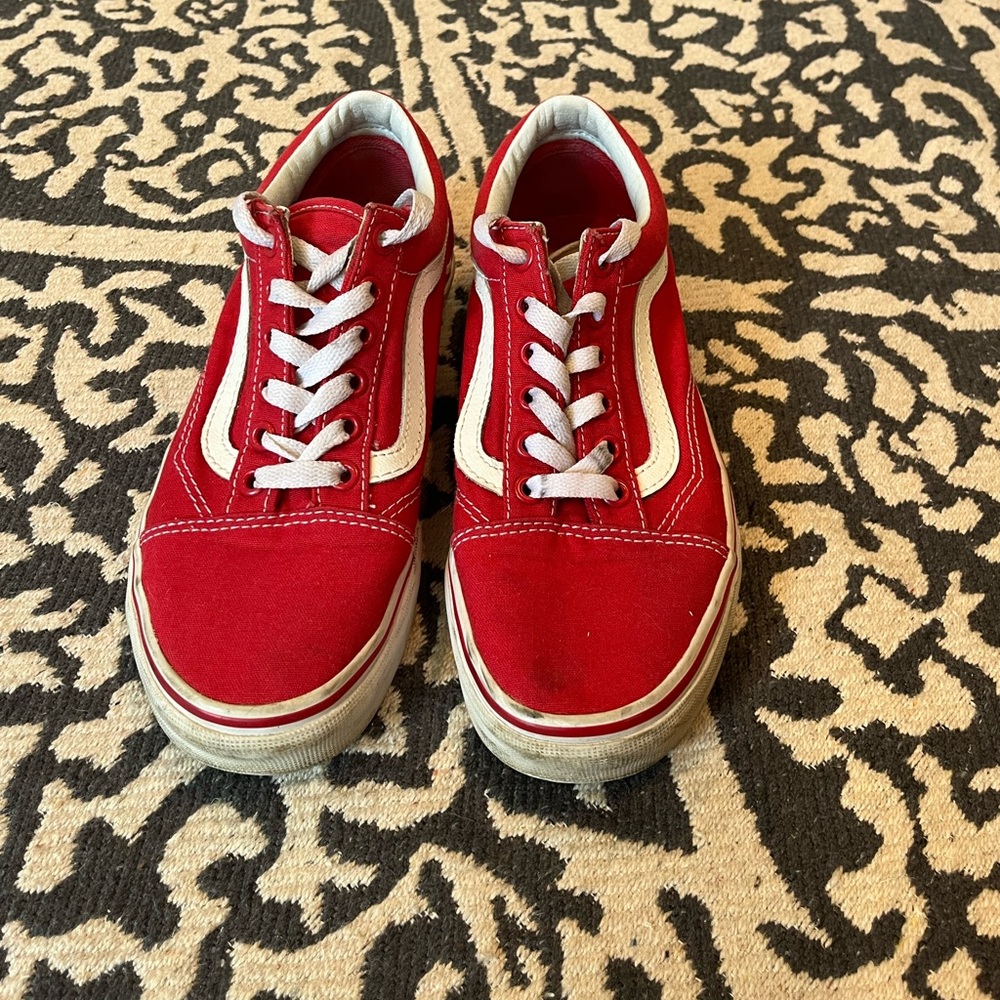VANS red original WO SIZE 6.5